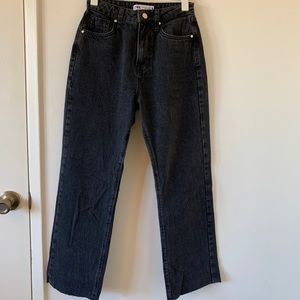 Zara black wash denim